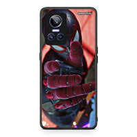 Thumbnail for Realme GT Neo 3 Spider Hand Θήκη από τη Smartfits με σχέδιο στο πίσω μέρος και μαύρο περίβλημα | Smartphone case with colorful back and black bezels by Smartfits