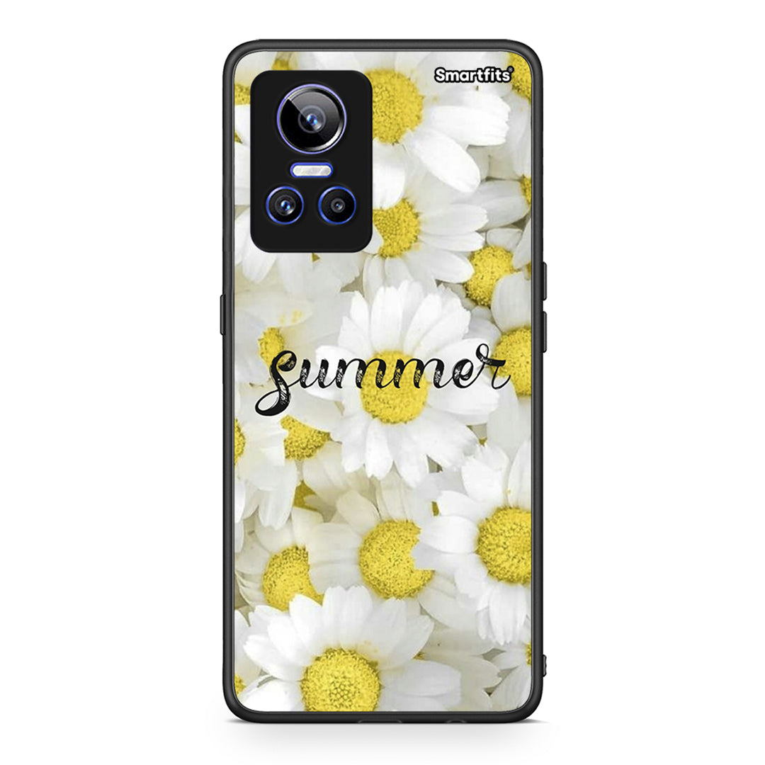 Realme GT Neo 3 Summer Daisies Θήκη από τη Smartfits με σχέδιο στο πίσω μέρος και μαύρο περίβλημα | Smartphone case with colorful back and black bezels by Smartfits