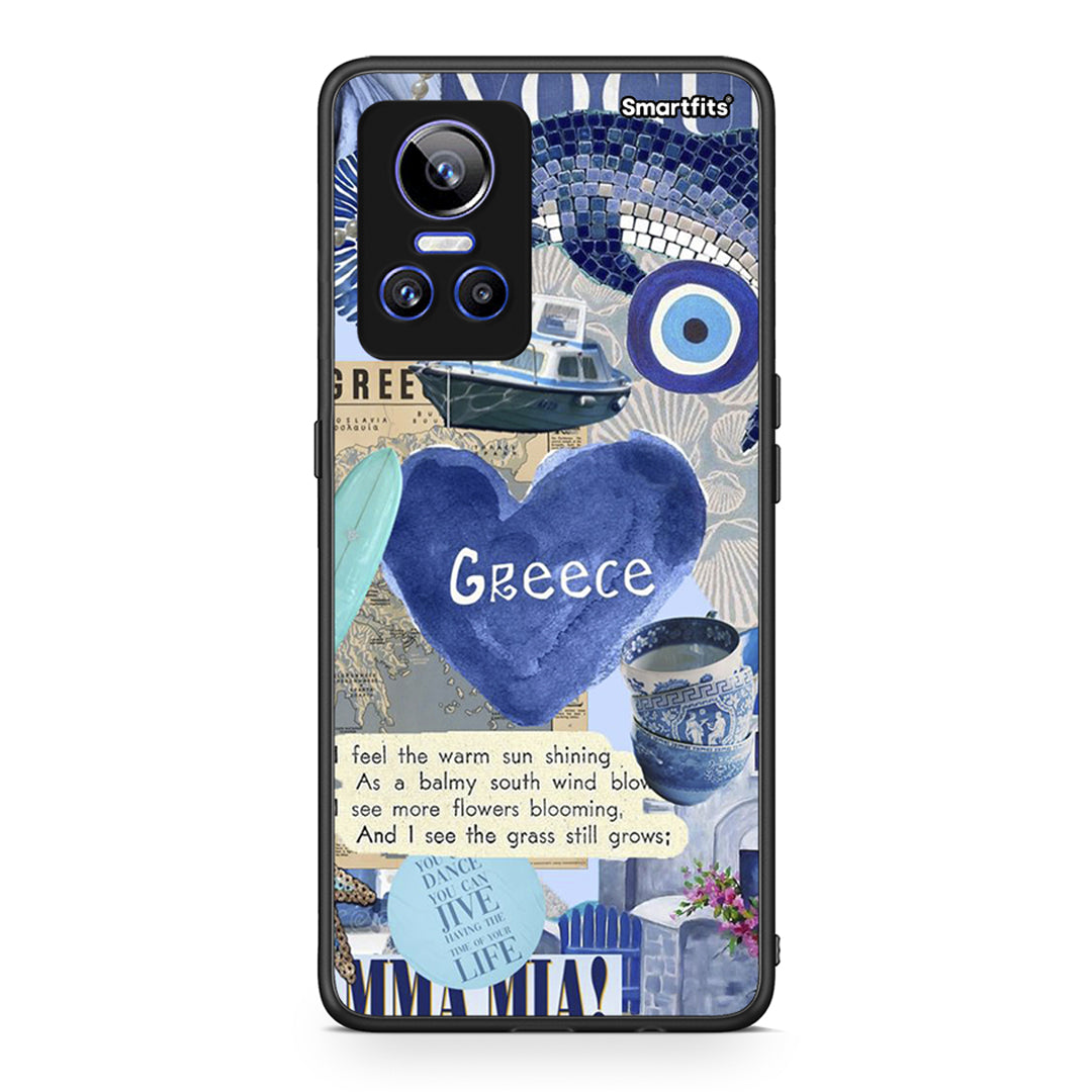 Realme GT Neo 3 Summer In Greece Θήκη από τη Smartfits με σχέδιο στο πίσω μέρος και μαύρο περίβλημα | Smartphone case with colorful back and black bezels by Smartfits