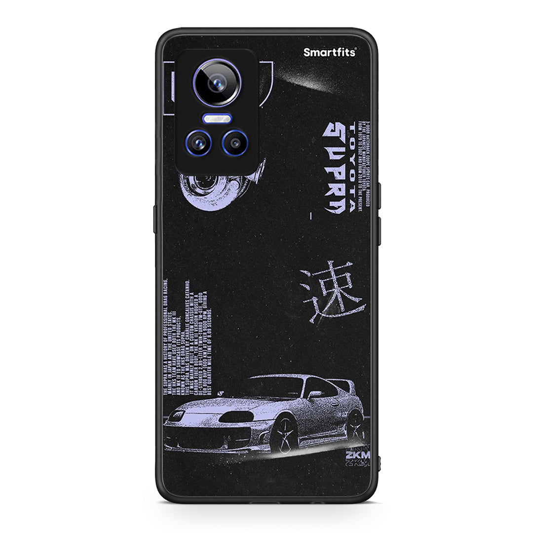 Realme GT Neo 3 Tokyo Drift Θήκη Αγίου Βαλεντίνου από τη Smartfits με σχέδιο στο πίσω μέρος και μαύρο περίβλημα | Smartphone case with colorful back and black bezels by Smartfits