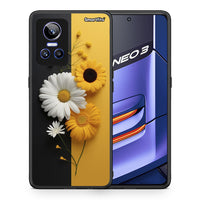 Thumbnail for Θήκη Realme GT Neo 3 Yellow Daisies από τη Smartfits με σχέδιο στο πίσω μέρος και μαύρο περίβλημα | Realme GT Neo 3 Yellow Daisies case with colorful back and black bezels