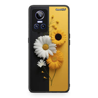 Thumbnail for Realme GT Neo 3 Yellow Daisies θήκη από τη Smartfits με σχέδιο στο πίσω μέρος και μαύρο περίβλημα | Smartphone case with colorful back and black bezels by Smartfits