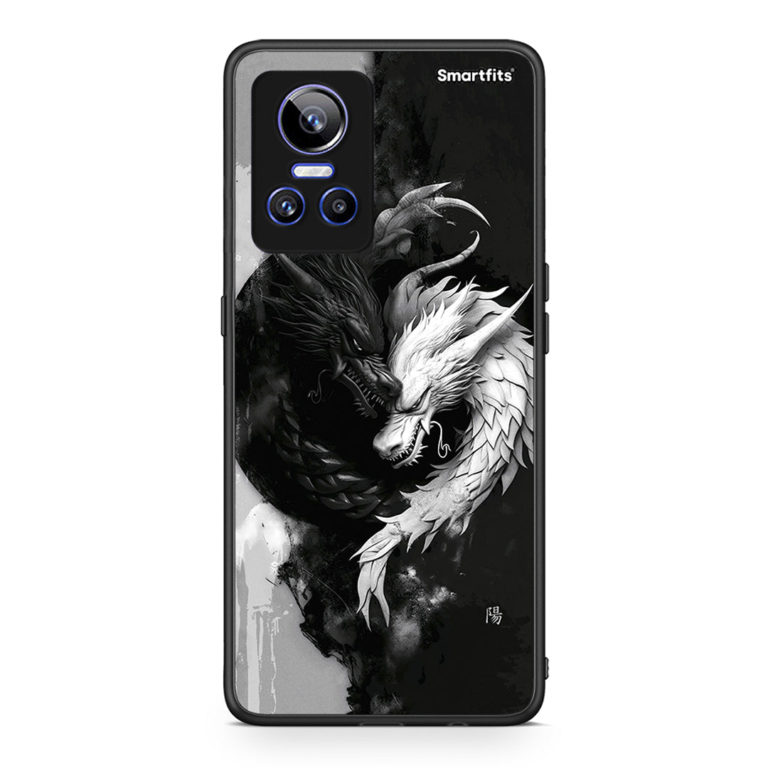 Realme GT Neo 3 Yin Yang Θήκη από τη Smartfits με σχέδιο στο πίσω μέρος και μαύρο περίβλημα | Smartphone case with colorful back and black bezels by Smartfits