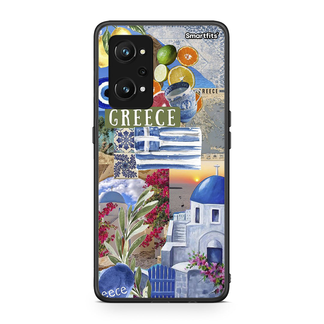 Realme GT Neo 3T All Greek Θήκη από τη Smartfits με σχέδιο στο πίσω μέρος και μαύρο περίβλημα | Smartphone case with colorful back and black bezels by Smartfits