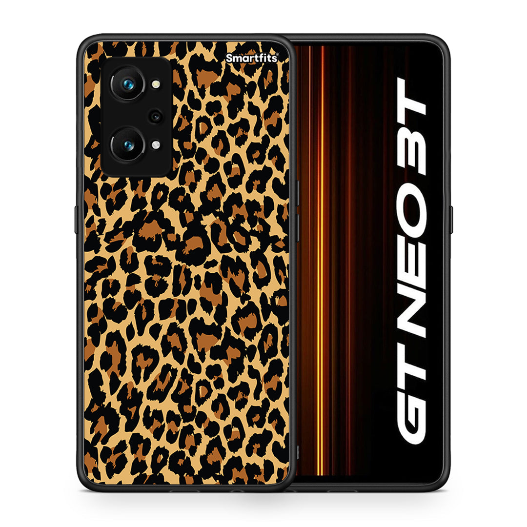 Θήκη Realme GT Neo 3T Leopard Animal από τη Smartfits με σχέδιο στο πίσω μέρος και μαύρο περίβλημα | Realme GT Neo 3T Leopard Animal case with colorful back and black bezels