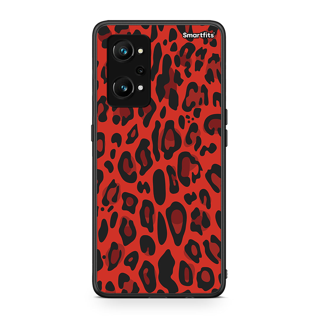 4 - Realme GT Neo 3T Red Leopard Animal case, cover, bumper