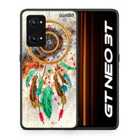 Thumbnail for Θήκη Realme GT Neo 3T DreamCatcher Boho από τη Smartfits με σχέδιο στο πίσω μέρος και μαύρο περίβλημα | Realme GT Neo 3T DreamCatcher Boho case with colorful back and black bezels