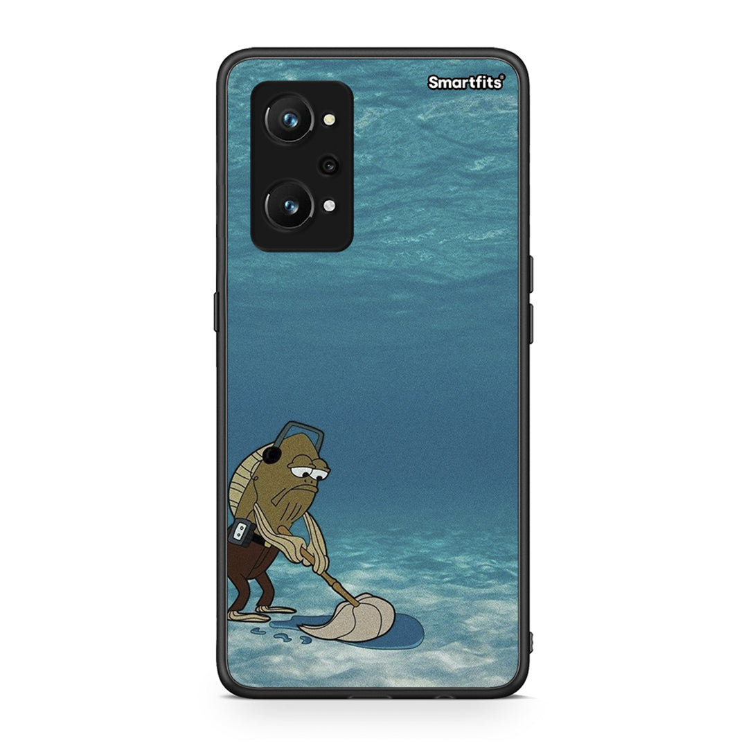 Realme GT Neo 3T Clean The Ocean Θήκη από τη Smartfits με σχέδιο στο πίσω μέρος και μαύρο περίβλημα | Smartphone case with colorful back and black bezels by Smartfits