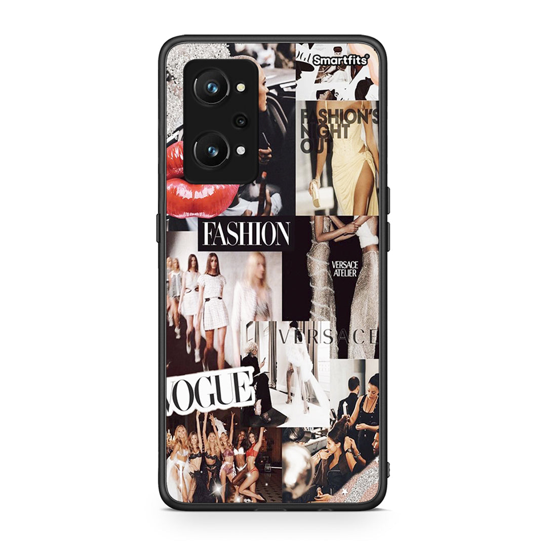Realme GT Neo 3T Collage Fashion Θήκη Αγίου Βαλεντίνου από τη Smartfits με σχέδιο στο πίσω μέρος και μαύρο περίβλημα | Smartphone case with colorful back and black bezels by Smartfits