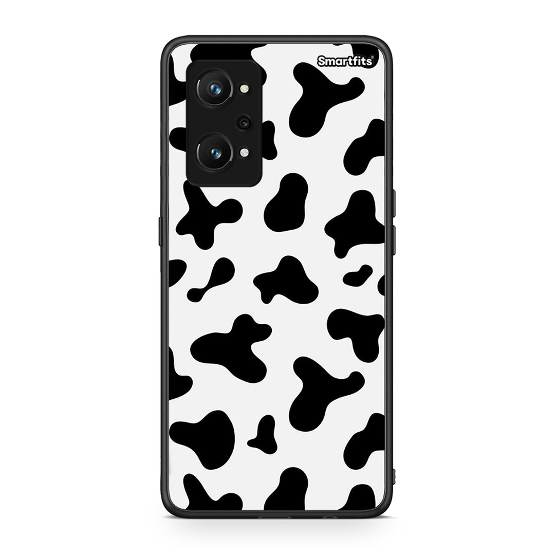 Realme GT Neo 3T Cow Print θήκη από τη Smartfits με σχέδιο στο πίσω μέρος και μαύρο περίβλημα | Smartphone case with colorful back and black bezels by Smartfits