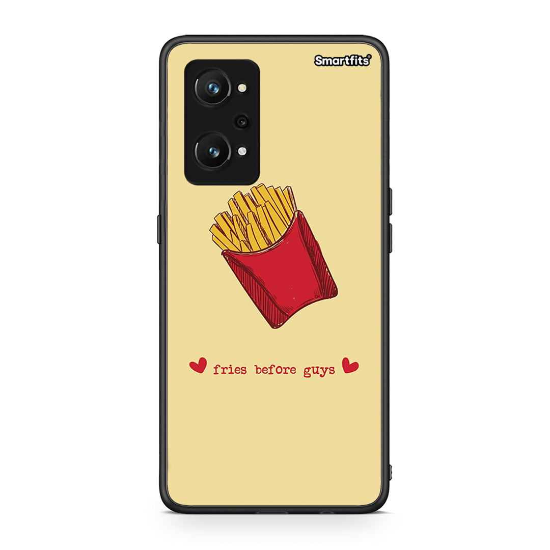 Realme GT Neo 3T Fries Before Guys Θήκη Αγίου Βαλεντίνου από τη Smartfits με σχέδιο στο πίσω μέρος και μαύρο περίβλημα | Smartphone case with colorful back and black bezels by Smartfits