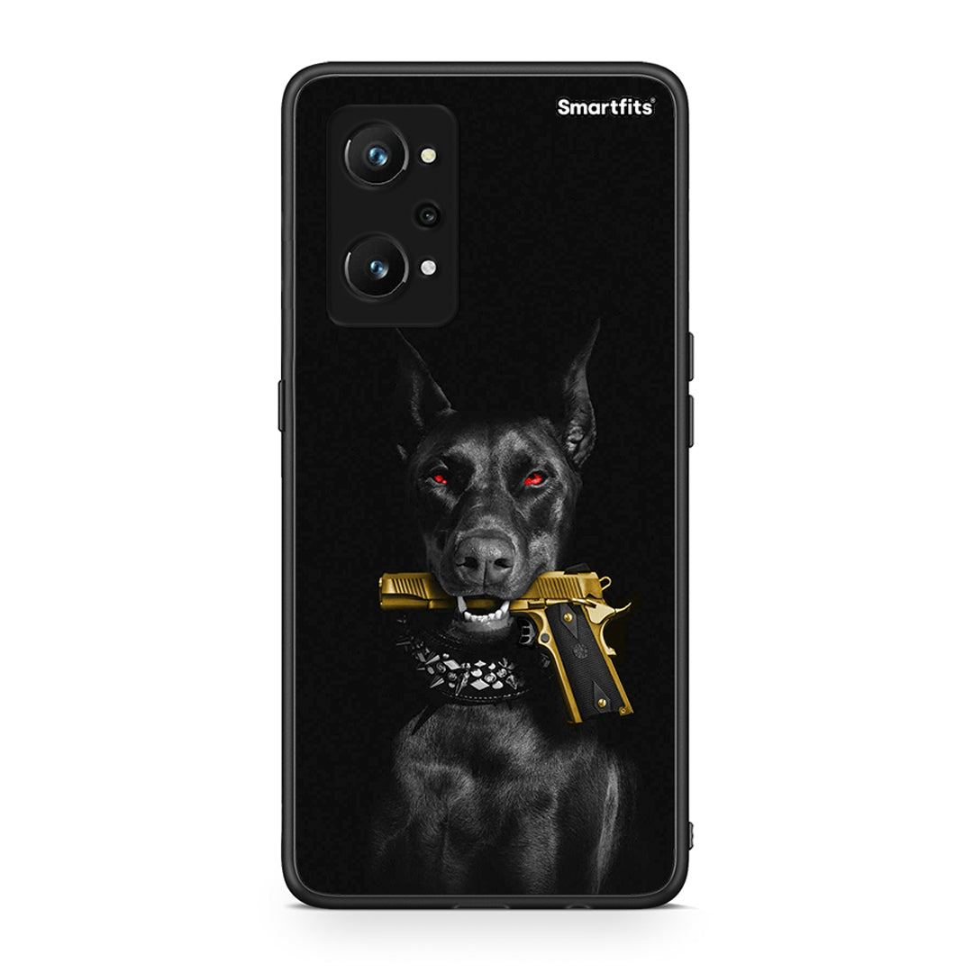 Realme GT Neo 3T Golden Gun Θήκη Αγίου Βαλεντίνου από τη Smartfits με σχέδιο στο πίσω μέρος και μαύρο περίβλημα | Smartphone case with colorful back and black bezels by Smartfits