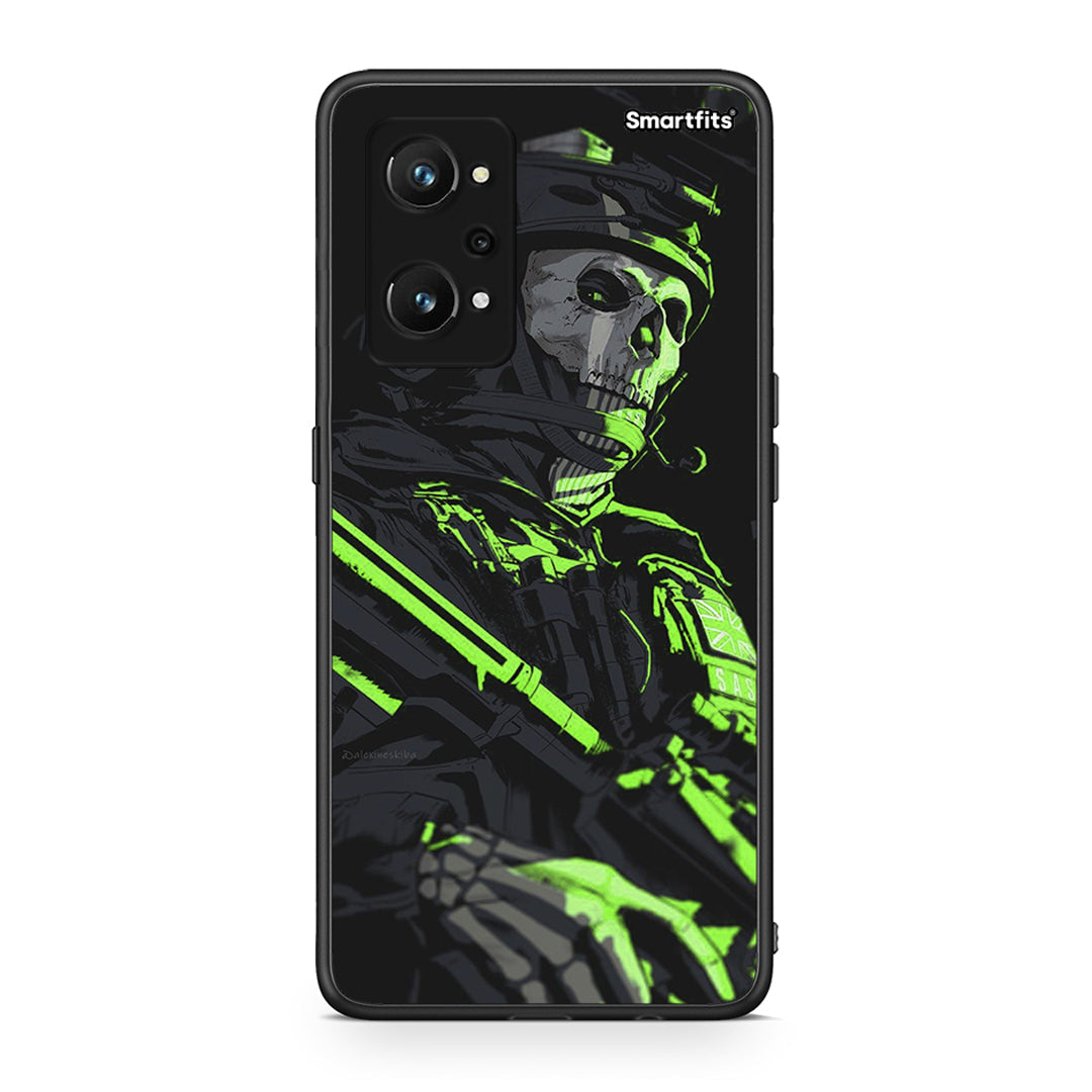 Realme GT Neo 3T Green Soldier Θήκη Αγίου Βαλεντίνου από τη Smartfits με σχέδιο στο πίσω μέρος και μαύρο περίβλημα | Smartphone case with colorful back and black bezels by Smartfits