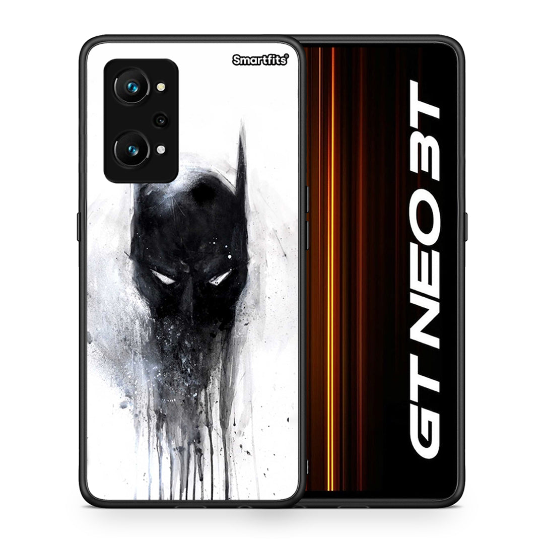 Θήκη Realme GT Neo 3T Paint Bat Hero από τη Smartfits με σχέδιο στο πίσω μέρος και μαύρο περίβλημα | Realme GT Neo 3T Paint Bat Hero case with colorful back and black bezels