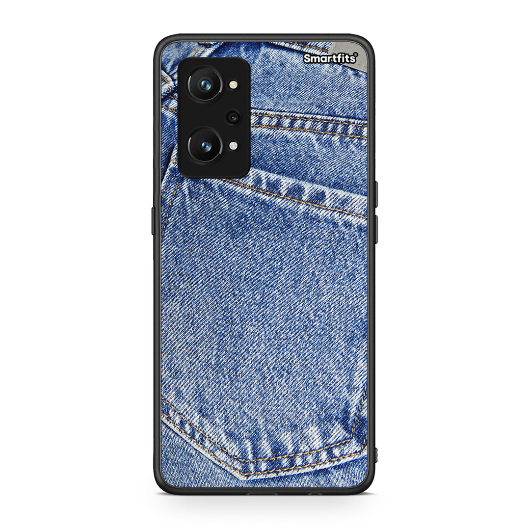 Realme GT Neo 3T Jeans Pocket θήκη από τη Smartfits με σχέδιο στο πίσω μέρος και μαύρο περίβλημα | Smartphone case with colorful back and black bezels by Smartfits