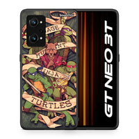 Thumbnail for Θήκη Realme GT Neo 3T Ninja Turtles από τη Smartfits με σχέδιο στο πίσω μέρος και μαύρο περίβλημα | Realme GT Neo 3T Ninja Turtles case with colorful back and black bezels
