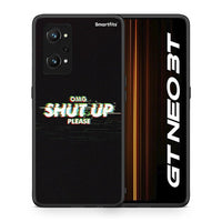 Thumbnail for Θήκη Realme GT Neo 3T OMG ShutUp από τη Smartfits με σχέδιο στο πίσω μέρος και μαύρο περίβλημα | Realme GT Neo 3T OMG ShutUp case with colorful back and black bezels