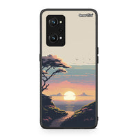 Thumbnail for Realme GT Neo 3T Pixel Sunset Θήκη από τη Smartfits με σχέδιο στο πίσω μέρος και μαύρο περίβλημα | Smartphone case with colorful back and black bezels by Smartfits