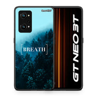 Thumbnail for Θήκη Realme GT Neo 3T Breath Quote από τη Smartfits με σχέδιο στο πίσω μέρος και μαύρο περίβλημα | Realme GT Neo 3T Breath Quote case with colorful back and black bezels