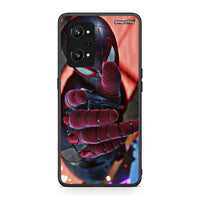 Thumbnail for Realme GT Neo 3T Spider Hand Θήκη από τη Smartfits με σχέδιο στο πίσω μέρος και μαύρο περίβλημα | Smartphone case with colorful back and black bezels by Smartfits