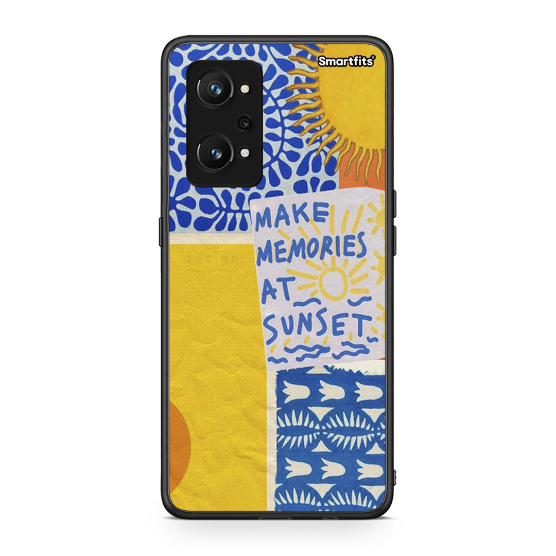 Realme GT Neo 3T Sunset Memories Θήκη από τη Smartfits με σχέδιο στο πίσω μέρος και μαύρο περίβλημα | Smartphone case with colorful back and black bezels by Smartfits