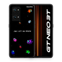 Thumbnail for Θήκη Realme GT Neo 3T AFK Text από τη Smartfits με σχέδιο στο πίσω μέρος και μαύρο περίβλημα | Realme GT Neo 3T AFK Text case with colorful back and black bezels