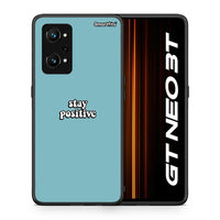Thumbnail for Θήκη Realme GT Neo 3T Positive Text από τη Smartfits με σχέδιο στο πίσω μέρος και μαύρο περίβλημα | Realme GT Neo 3T Positive Text case with colorful back and black bezels