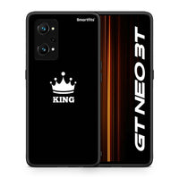 Thumbnail for Θήκη Realme GT Neo 3T King Valentine από τη Smartfits με σχέδιο στο πίσω μέρος και μαύρο περίβλημα | Realme GT Neo 3T King Valentine case with colorful back and black bezels