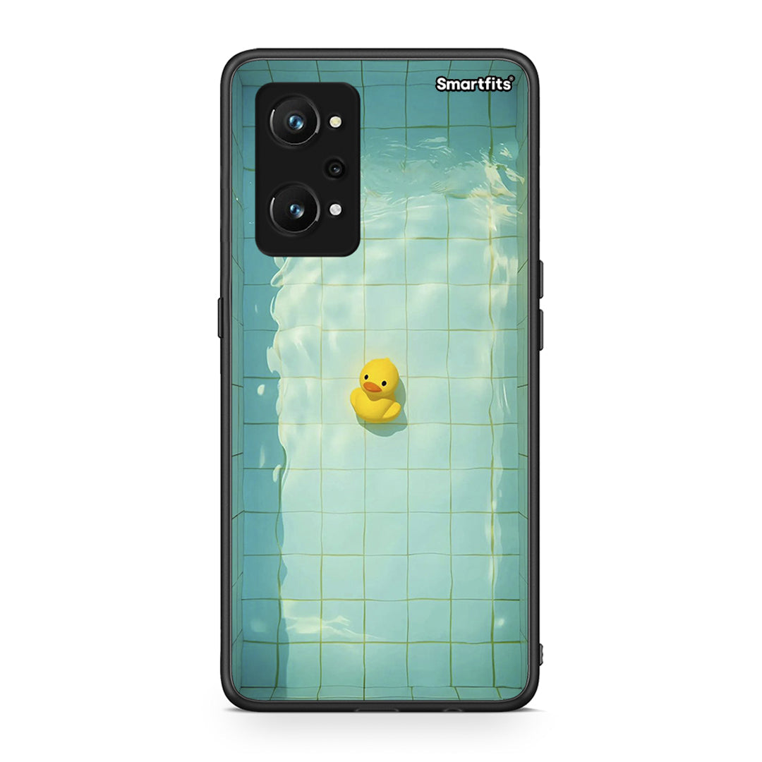 Realme GT Neo 3T Yellow Duck θήκη από τη Smartfits με σχέδιο στο πίσω μέρος και μαύρο περίβλημα | Smartphone case with colorful back and black bezels by Smartfits