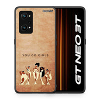 Thumbnail for Θήκη Realme GT Neo 3T You Go Girl από τη Smartfits με σχέδιο στο πίσω μέρος και μαύρο περίβλημα | Realme GT Neo 3T You Go Girl case with colorful back and black bezels