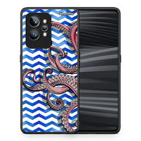 Thumbnail for Θήκη Realme GT2 Pro Chevron Devilfish από τη Smartfits με σχέδιο στο πίσω μέρος και μαύρο περίβλημα | Realme GT2 Pro Chevron Devilfish Case with Colorful Back and Black Bezels