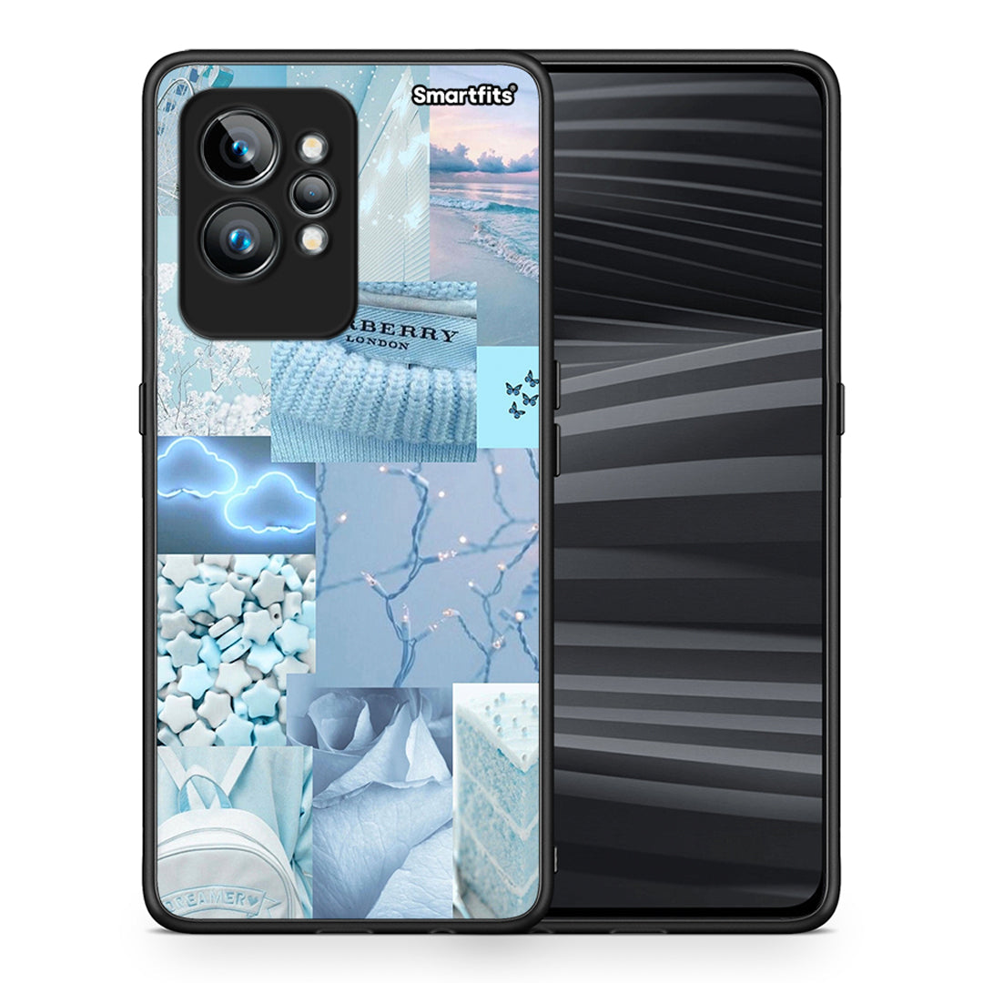 Θήκη Realme GT2 Pro Ciel Aesthetic Collage από τη Smartfits με σχέδιο στο πίσω μέρος και μαύρο περίβλημα | Realme GT2 Pro Ciel Aesthetic Collage Case with Colorful Back and Black Bezels