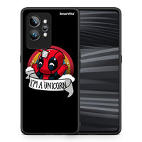 Thumbnail for Θήκη Realme GT2 Pro Unicorn Deadpool από τη Smartfits με σχέδιο στο πίσω μέρος και μαύρο περίβλημα | Realme GT2 Pro Unicorn Deadpool Case with Colorful Back and Black Bezels