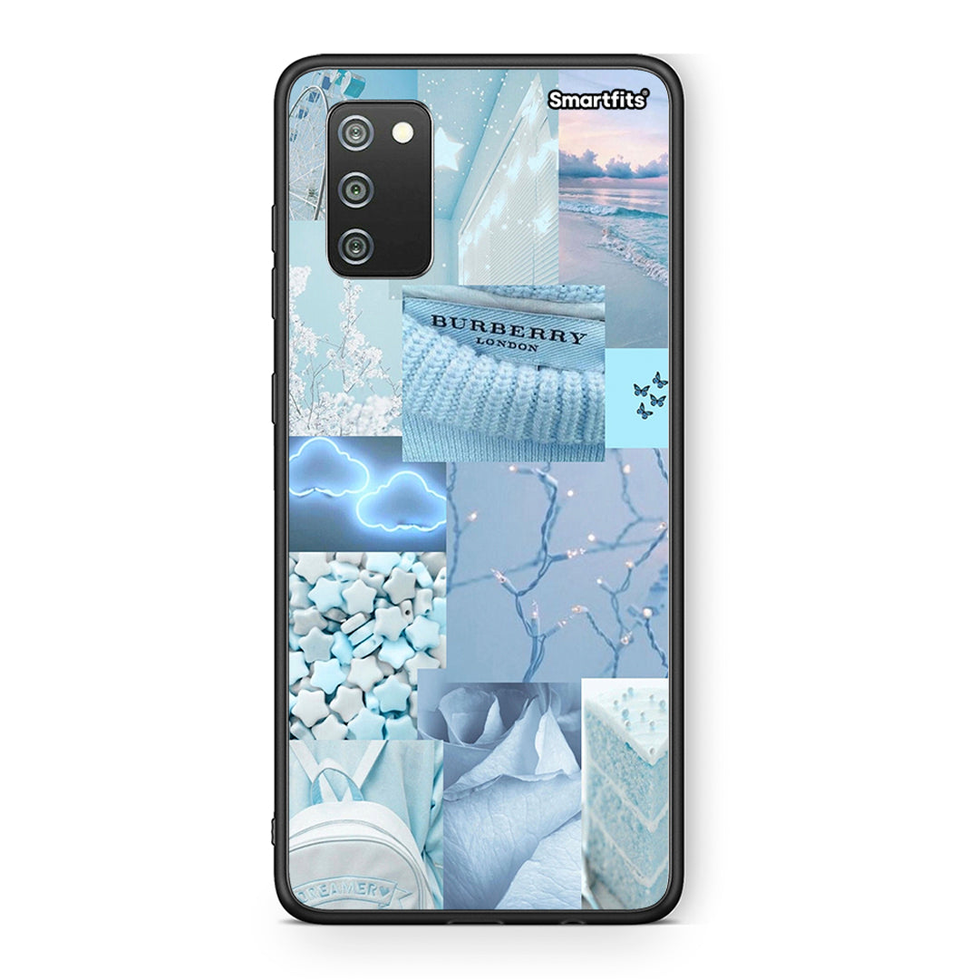 Samsung A02s Ciel Aesthetic Collage θήκη από τη Smartfits με σχέδιο στο πίσω μέρος και μαύρο περίβλημα | Smartphone case with colorful back and black bezels by Smartfits