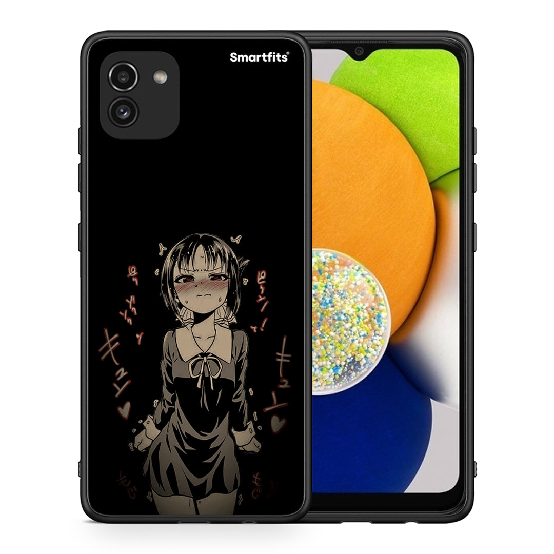 Θήκη Samsung A03 Anime Girl από τη Smartfits με σχέδιο στο πίσω μέρος και μαύρο περίβλημα | Samsung A03 Anime Girl case with colorful back and black bezels