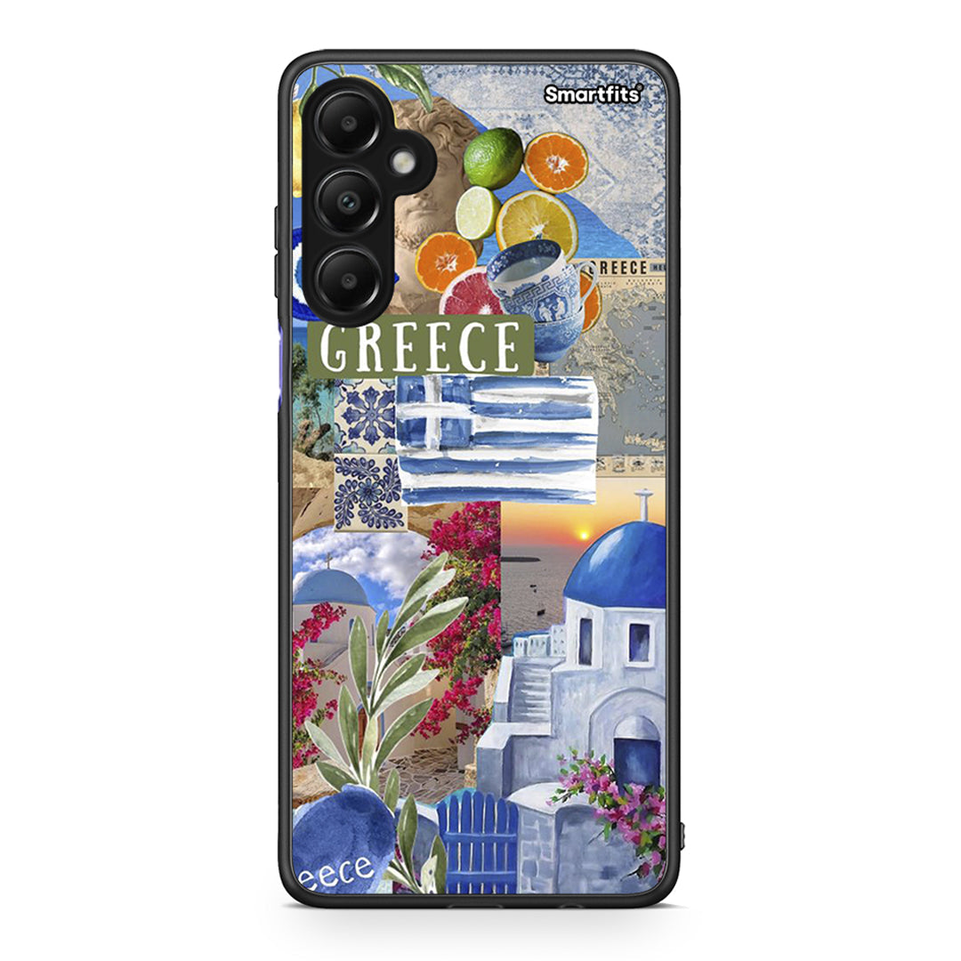 Samsung Galaxy A05s All Greek Θήκη από τη Smartfits με σχέδιο στο πίσω μέρος και μαύρο περίβλημα | Smartphone case with colorful back and black bezels by Smartfits