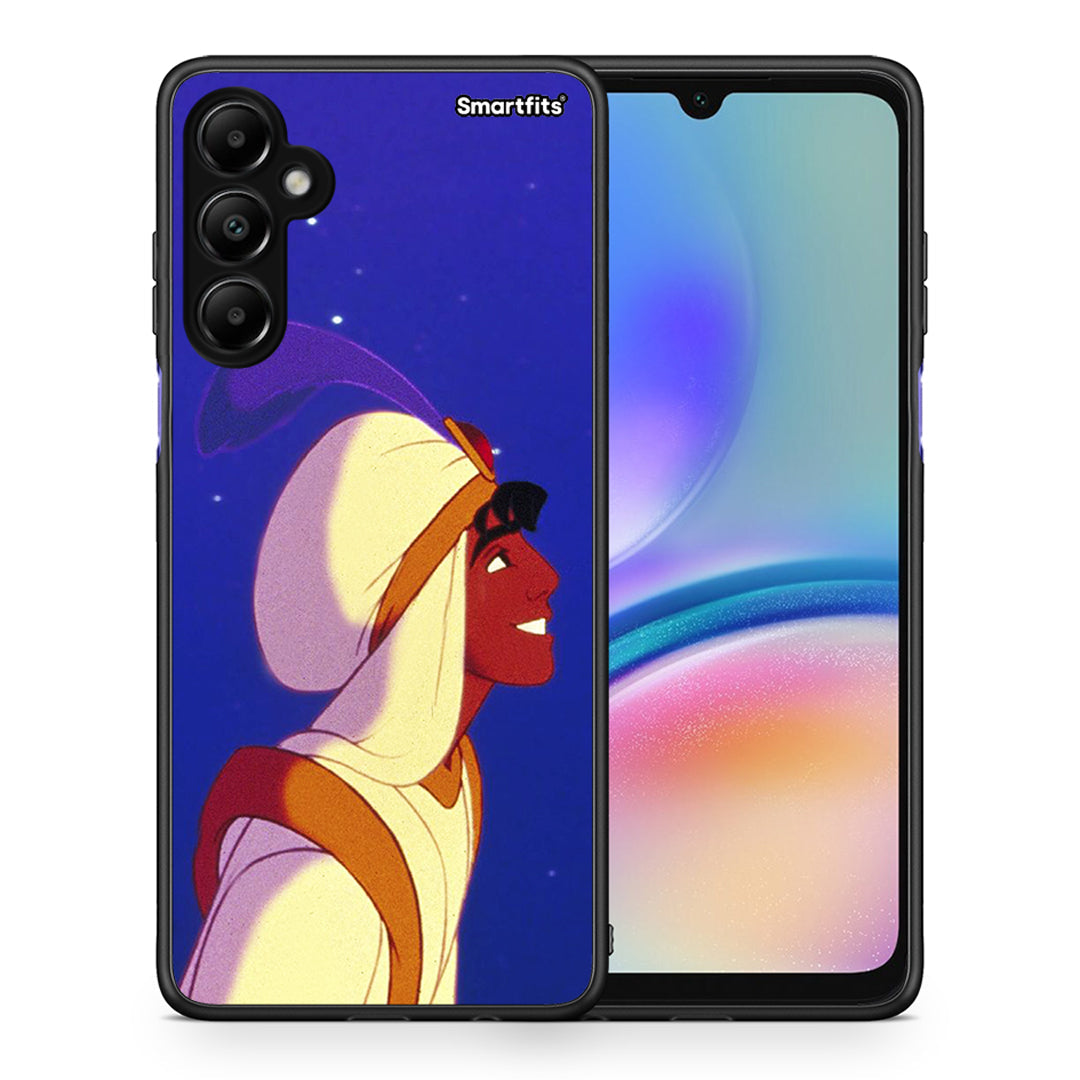 Θήκη Samsung Galaxy A05s Alladin And Jasmine Love 1 από τη Smartfits με σχέδιο στο πίσω μέρος και μαύρο περίβλημα | Samsung Galaxy A05s Alladin And Jasmine Love 1 case with colorful back and black bezels