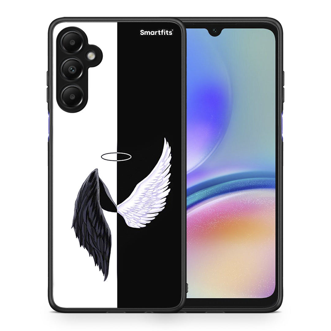 Θήκη Samsung Galaxy A05s Angels Demons από τη Smartfits με σχέδιο στο πίσω μέρος και μαύρο περίβλημα | Samsung Galaxy A05s Angels Demons case with colorful back and black bezels