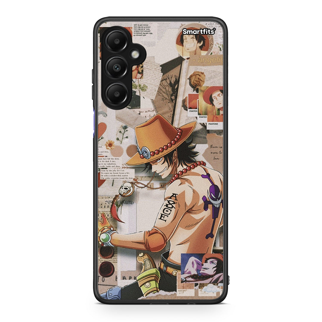 Samsung Galaxy A05s Anime Collage θήκη από τη Smartfits με σχέδιο στο πίσω μέρος και μαύρο περίβλημα | Smartphone case with colorful back and black bezels by Smartfits