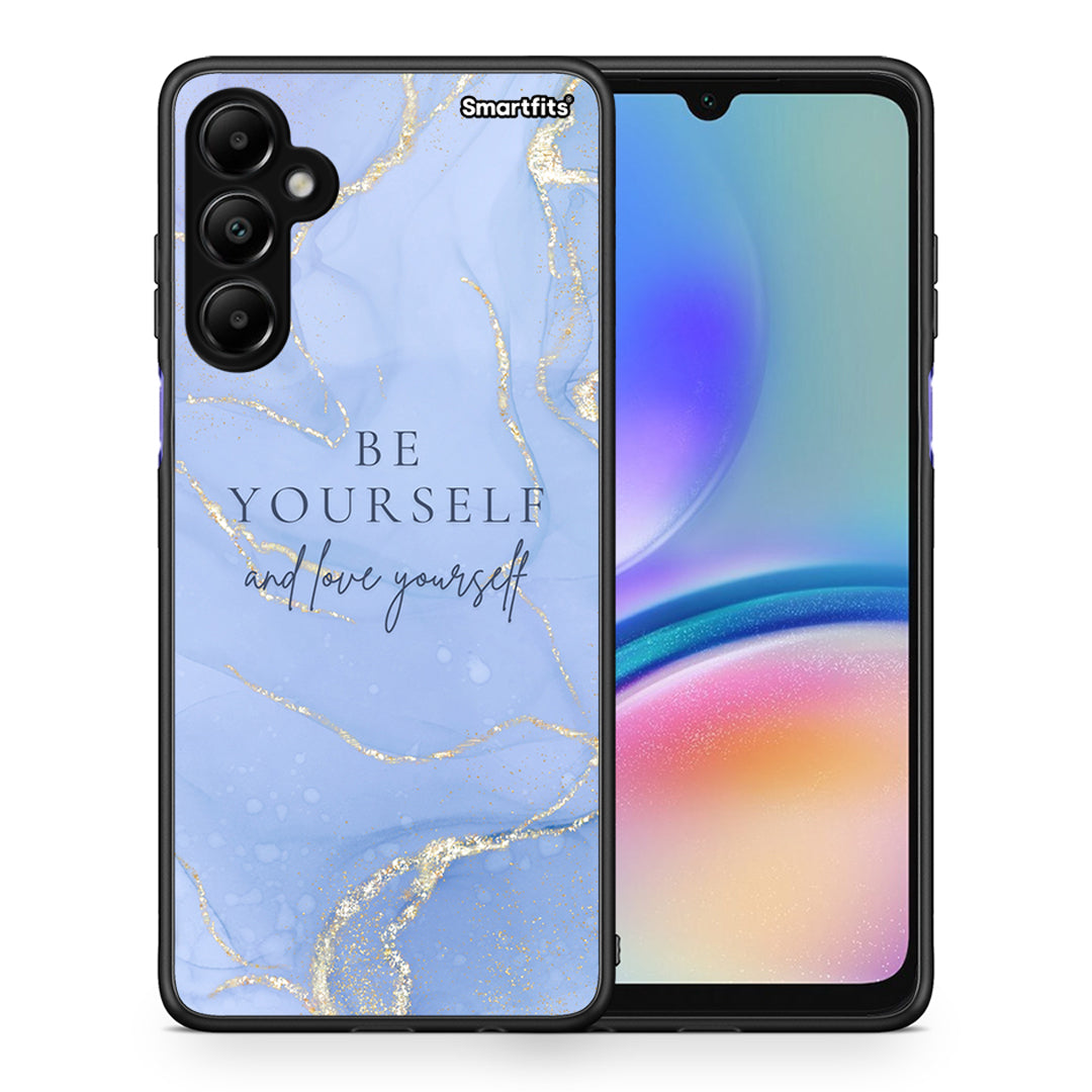 Θήκη Samsung Galaxy A05s Be Yourself από τη Smartfits με σχέδιο στο πίσω μέρος και μαύρο περίβλημα | Samsung Galaxy A05s Be Yourself case with colorful back and black bezels