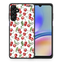 Thumbnail for Θήκη Samsung Galaxy A05s Cherry Summer από τη Smartfits με σχέδιο στο πίσω μέρος και μαύρο περίβλημα | Samsung Galaxy A05s Cherry Summer case with colorful back and black bezels