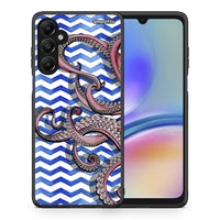 Thumbnail for Θήκη Samsung Galaxy A05s Chevron Devilfish από τη Smartfits με σχέδιο στο πίσω μέρος και μαύρο περίβλημα | Samsung Galaxy A05s Chevron Devilfish case with colorful back and black bezels