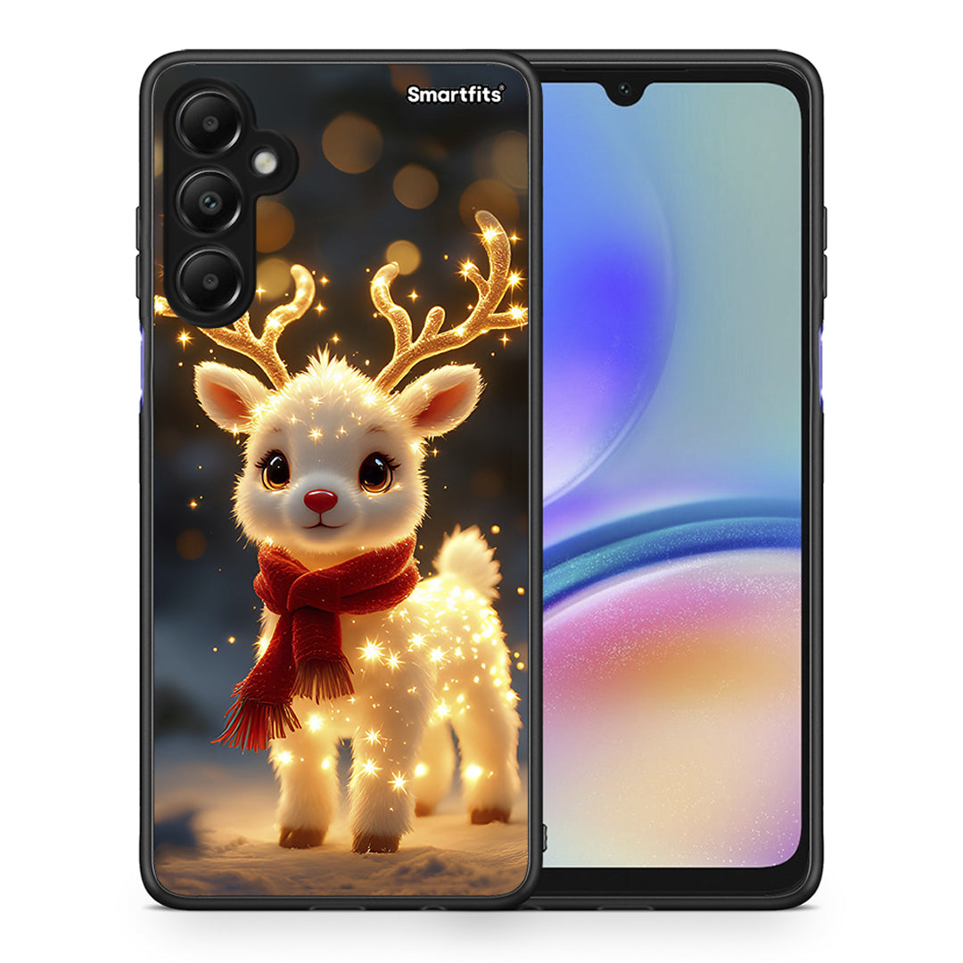 Θήκη Samsung Galaxy A05s Christmas Cutie από τη Smartfits με σχέδιο στο πίσω μέρος και μαύρο περίβλημα | Samsung Galaxy A05s Christmas Cutie case with colorful back and black bezels