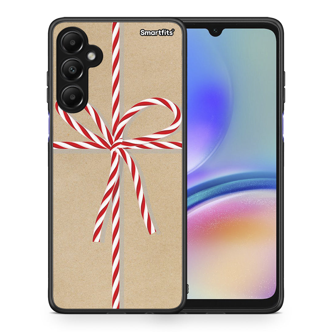 Θήκη Samsung Galaxy A05s Christmas Gift από τη Smartfits με σχέδιο στο πίσω μέρος και μαύρο περίβλημα | Samsung Galaxy A05s Christmas Gift case with colorful back and black bezels