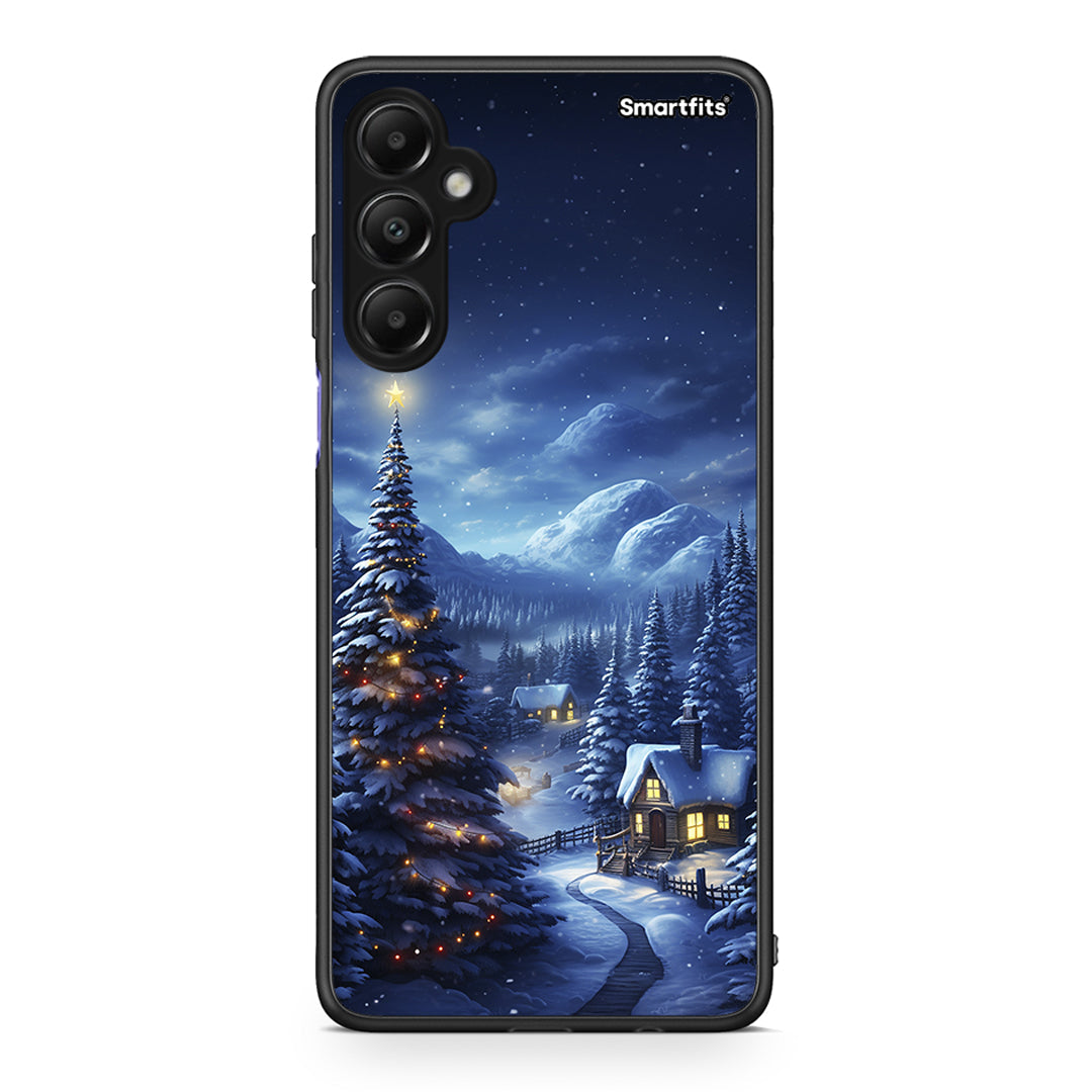 Samsung Galaxy A05s Christmas Scenery θήκη από τη Smartfits με σχέδιο στο πίσω μέρος και μαύρο περίβλημα | Smartphone case with colorful back and black bezels by Smartfits