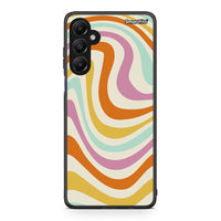 Thumbnail for Samsung Galaxy A05s Colourful Waves θήκη από τη Smartfits με σχέδιο στο πίσω μέρος και μαύρο περίβλημα | Smartphone case with colorful back and black bezels by Smartfits