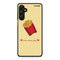 Thumbnail for Samsung Galaxy A05s Fries Before Guys Θήκη Αγίου Βαλεντίνου από τη Smartfits με σχέδιο στο πίσω μέρος και μαύρο περίβλημα | Smartphone case with colorful back and black bezels by Smartfits