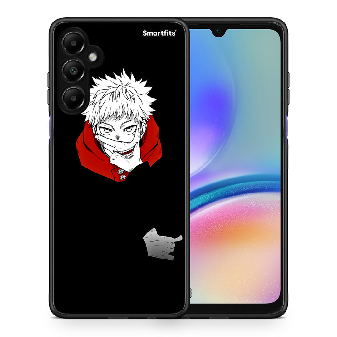 Θήκη Samsung Galaxy A05s Itadori Anime από τη Smartfits με σχέδιο στο πίσω μέρος και μαύρο περίβλημα | Samsung Galaxy A05s Itadori Anime case with colorful back and black bezels