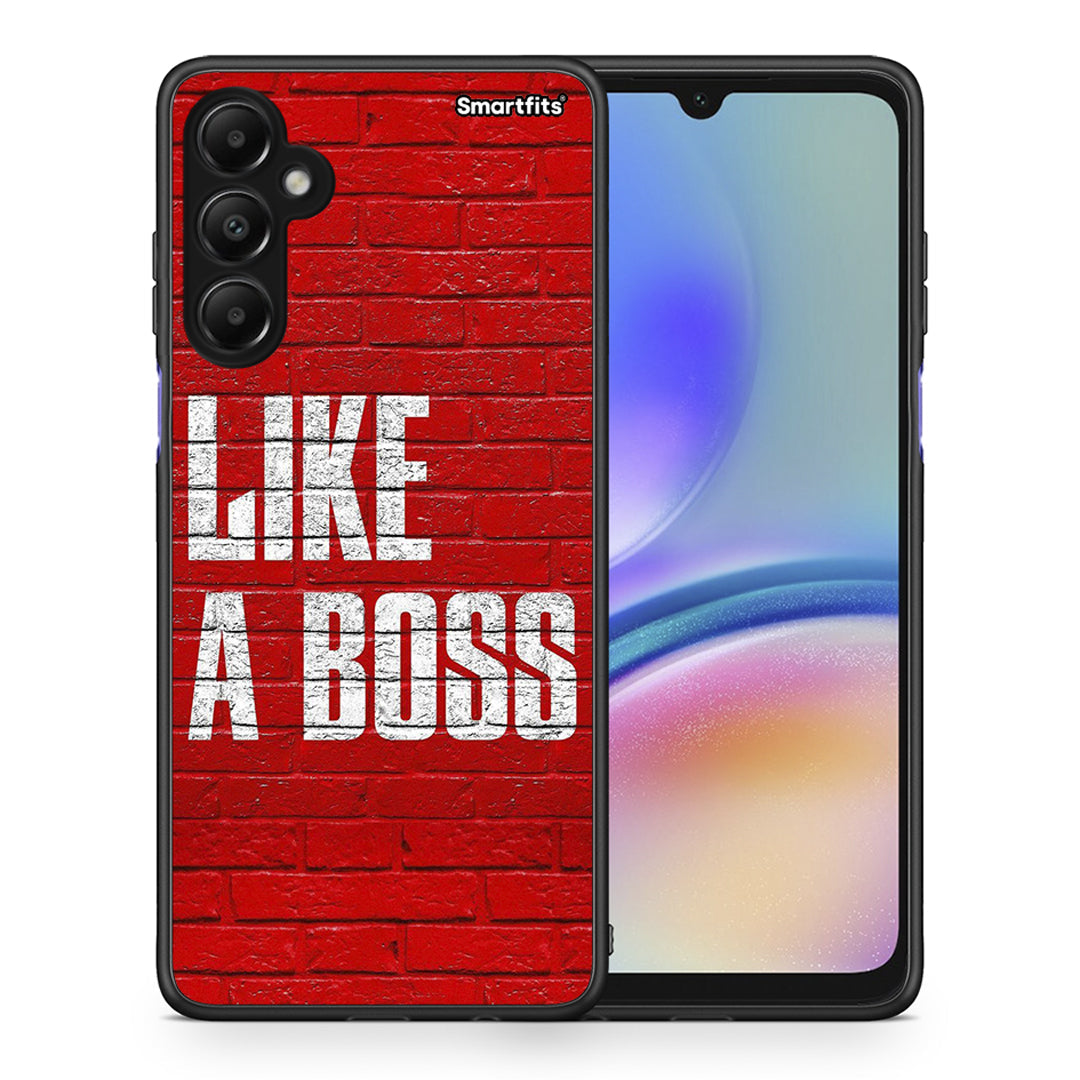 Θήκη Samsung Galaxy A05s Like A Boss από τη Smartfits με σχέδιο στο πίσω μέρος και μαύρο περίβλημα | Samsung Galaxy A05s Like A Boss case with colorful back and black bezels