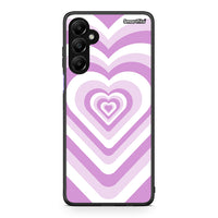 Thumbnail for Samsung Galaxy A05s Lilac Hearts θήκη από τη Smartfits με σχέδιο στο πίσω μέρος και μαύρο περίβλημα | Smartphone case with colorful back and black bezels by Smartfits